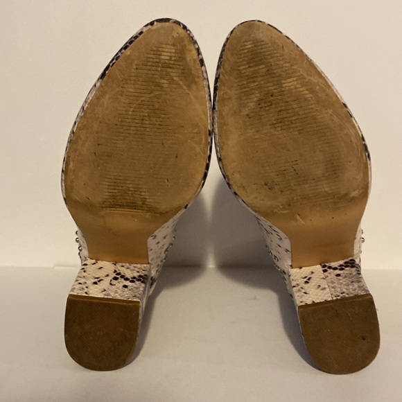 Steve Madden Rockstar Vegan Leather Snake Skin Print Ankle Booties w Chunky Heel - Picture 7 of 9